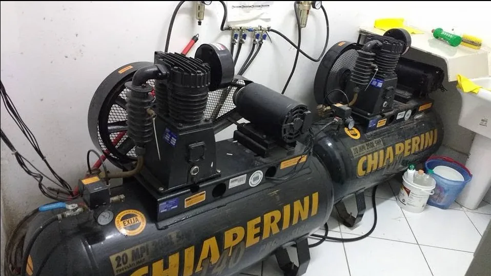Instalação de compressor